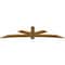 Ekena Millwork Alberta Rough Sawn Timber Gable Bracket, Western Red Cedar, 108"W x 27"H x 2"D x 6"F, 6/12 Pitch GBW108X27X0206ALB00RWR - alternate 3